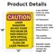 Signmission Radiation & Laser Sign, 18 in H x 12 in W, Aluminum, Rectangle OS-2PACK-CR-A-1218-V-10240 - alternate 7
